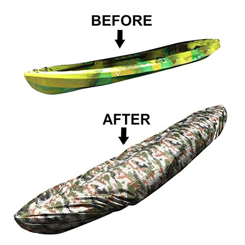 image for iiSPORT Kayak Canoe Cover - 12-13ft Waterproof Storage Dust UV Cover w