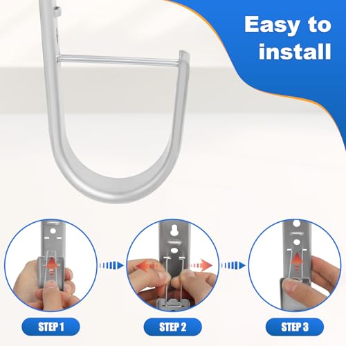 Image of 50 Pack2 Inch J Hooks for Cabling, Galvanized Steel Cable Supports