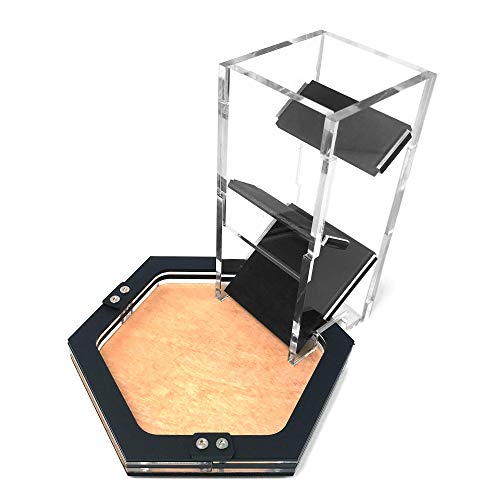 C4Labs Mini Personal Size Hexagon Gaming Dice Tray-7"X5.5" #TOP7