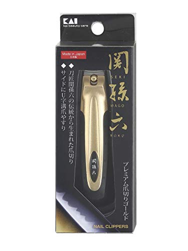 Image of Kai Stone Seki magoroku Premium Nail s, -1843 (type101) Gold color, Comes with Stone Microfiber Cleaning Cloth [Retail Packaging]