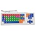 Tastiera Nuova Colorata per Migliorare l'apprendimento dei Bambini - Layout Italiano - Educational Keyboard Kids immagine