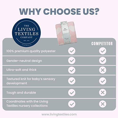 Living Textiles Pink Hearts Chenille Soft Baby Blanket Reversible Premium Cozy Fabric For Best Comfort - For Infant,Toddler,Newborn,Nursery,Girl,Throw,Crib,Stroller,Gift, Pink Hearts 40X30 #TOP2