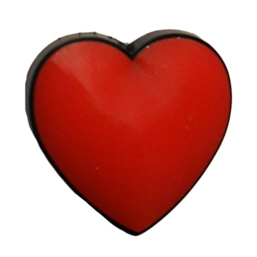 Status Update Bands Red Heart Charm