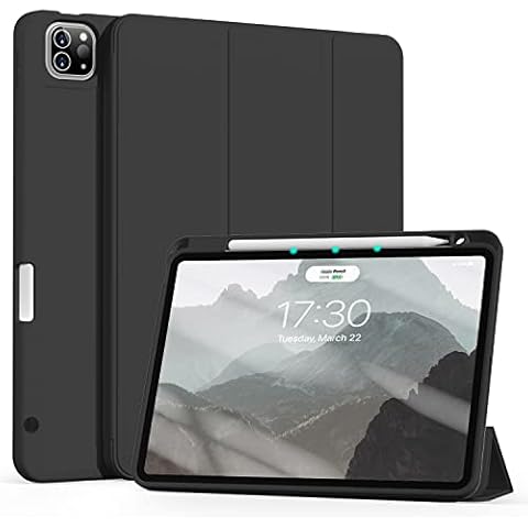 ZOYU Hülle für iPad Pro 11, Hülle mit Stifthalter für iPad Pro 11 2022/2021/2020, Unterstützt das Aufladen von Pencil 2, Auto Sleep/Wake, Smart Folio Stand Case Cover
