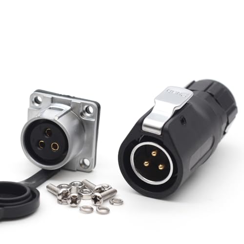 Conector industrial XHP20 3 pines 30A 500V impermeable miniatura 1