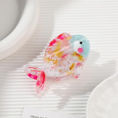 Clip Sugar Cute Fish Hair Clip,Acetate Claw Clips,Hair Clips For Women,Pink thumb #6