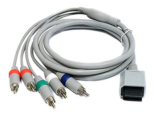 Cabo VÃ­deo Componente Hd Para Nintendo Wii 1,8m Av Rca Game