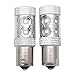 Price comparison product image MASO 12V 1156 LED Brake Light Bulbs with Projector Lens BA15S P21W 6000K White Super Bright Canbus Error Free Backup Reverse Lights, Brake Lights, Tail Lights (Pack of 2)