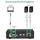 BOMGE USB-Audio-Schnittstelle (24 Bit/192 kHz) mit XLR, Phantomspeisung, Direktüberwachung, Loopback für PC-Aufnahmen, Streaming, Gitarristen, Vokalist und Podcasting