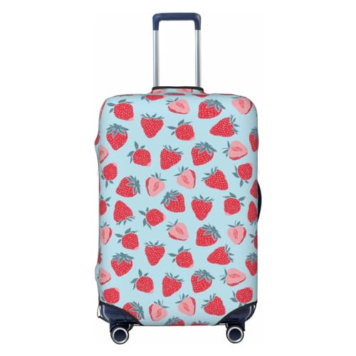 Travel Luggage Cover - Cute Strawberry No.1001 Washable Suitcase Covers Protector Fits 18-32 Inch Luggage