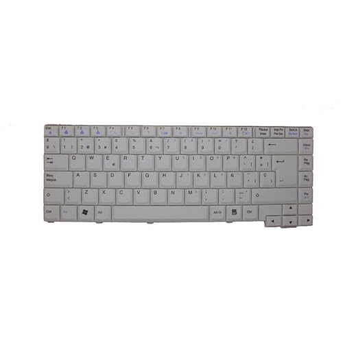 RTDPART Teclado para portátil para LG T1 Spain SP Gris-Blanco