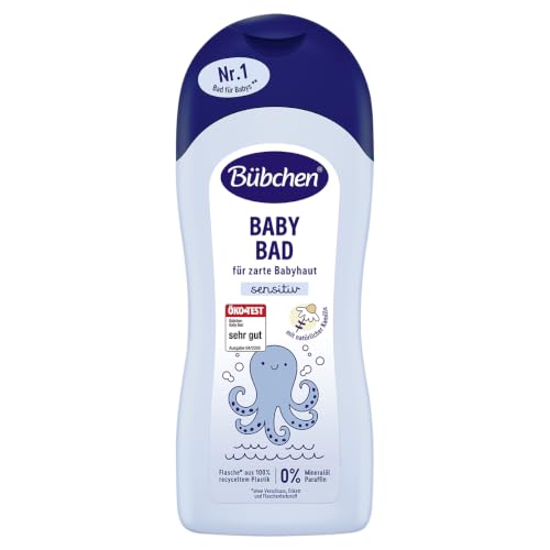 Bübchen Baby Bad, 1000 ml – milder cremig-weicher Schaum für Babys, pflegendes Kinderbad zur sanften Reinigung zarter Babyhaut, ohne Silikone