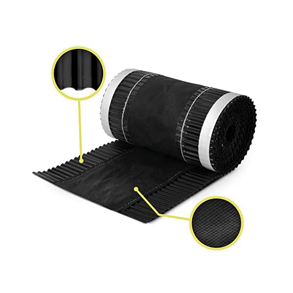 DQ-PP FIRSTBAND | Länge 5m | vRoll | Breite 240mm | Schwarz RAL 9005 |Aluminium PP Vlies | Selbstklebend | Dach… – Bild 4