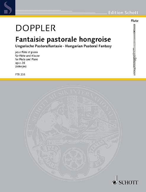 Hungarian Pastoral Fantasy: op. 26. flute and piano. Partition et partie.      Sheet music – January 1, 2000