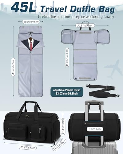 RAINSMORE 3-in-1 Convertible Garment Bag