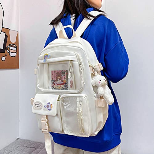 Sac à dos mignon grande capacité avec multi-poches intérieures et extérieures - 6