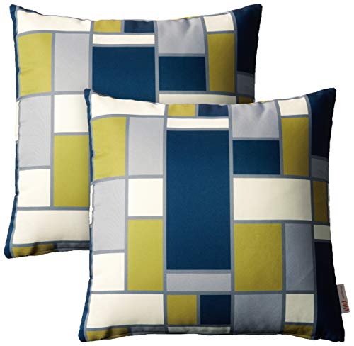 Modway Outdoor Indoor Two All Weather Patio Throw Pillows in Rectangle