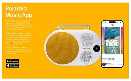 Polaroid P4 Music Player (Yellow) – Powerful Large Room Wireless Bluetooth Speaker Rechargeable with Dual Stereo Pairing by Polaroid - Used condition - Image 5