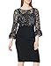 Produktbild Gina Bacconi Damen Women's Embroidered Overtop Dress Cocktailkleid, Schwarz, 44