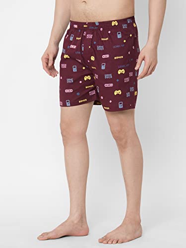 Image of GoSriKi Men's Cotton Printed Boxer Shorts (Pack of 4) (ANL-BXR-PACK-4-GS-026)