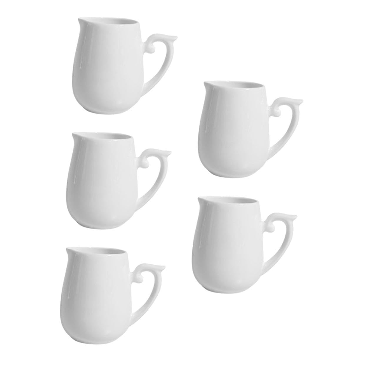 PRETYZOOM 5piezas Jarra De Cerámica Para Leche Para Café y Salsas Utensilio De Elegante Para y Cafetería