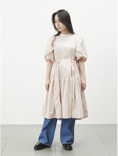 furfur パフスリーブタフタドレス ピンク | www.jarussi.com.br