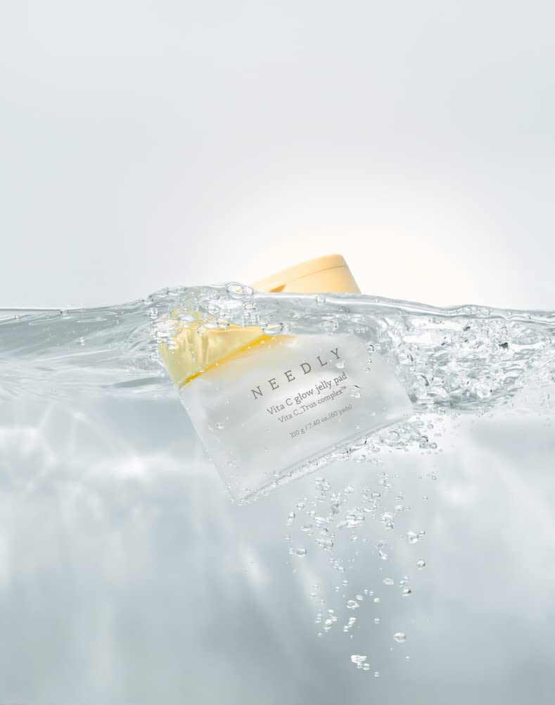 NEEDLY Vita C Glow Jelly Pad | Almohadilla de tóner iluminadora para exfoliación, cuidado de manchas y mejora del tono