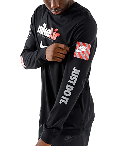 Nike M NSW Tee LS Swoosh BY Air GX Maglia Lunga