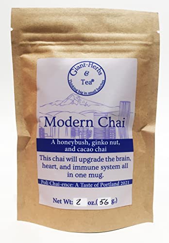 Té chía Honeybush, Cacao y Ginko Nut moderno miniatura 1