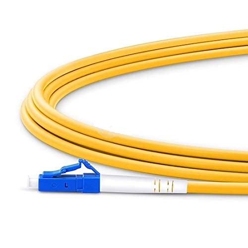 HANUTECH LC/PC-LC/PC Single Mode Simplex 5 Meter Fiber Optic Patch Cord Optical Fiber Cables (5 Meter)(Yellow) - Image 2