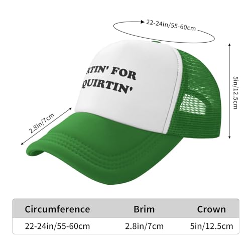 Image of Hurtin for A Squirting Hat Funny Trucker Hats Adjustable Classic Fishing Cap for Men and Women Black