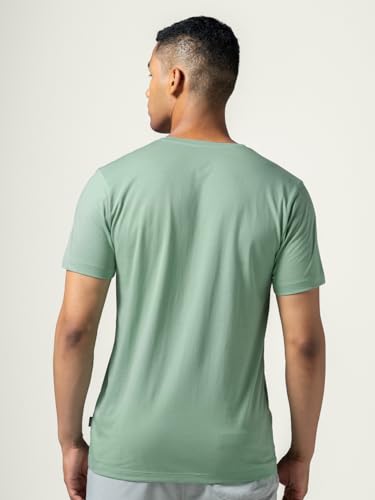 Image of DAMENSCH Regular Fit Cotton Blend Tshirt Half Sleeve Crew Neck Comfortable Casual Lightweight Premium Vortex Elemental Breeeze Tshirts for Men Pack of 1