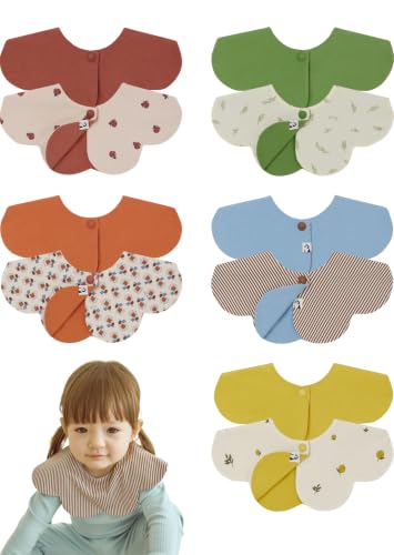 Konny Baby Bibs 360 Rotate Super Absorbent Quick-Dry 3/5/7-Pack Teething Drooling Boys Girls Baby Essentials