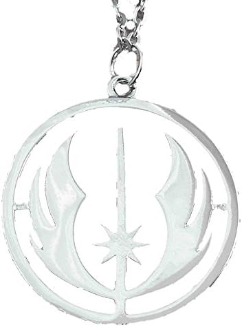 Star Wars 10 Inch Jedi Order Insignia Necklace with Sterling Silver Chain and Gift Box