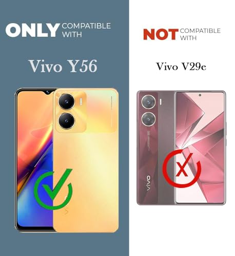 Image of Jkobi Lifetime Anti-Yellow MagSafe Compatible Clear Back Cover Case for Vivo Y56 5G (Sleek Hard Crystal | Shockproof and Camera Protection)