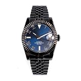 FTEOXLC 36mm NH35 Orologio meccanico automatico da uomo in acciaio inossidabile 316L in acciaio inossidabile 316L resistente all'acqua 100 m, V 8, Vestito