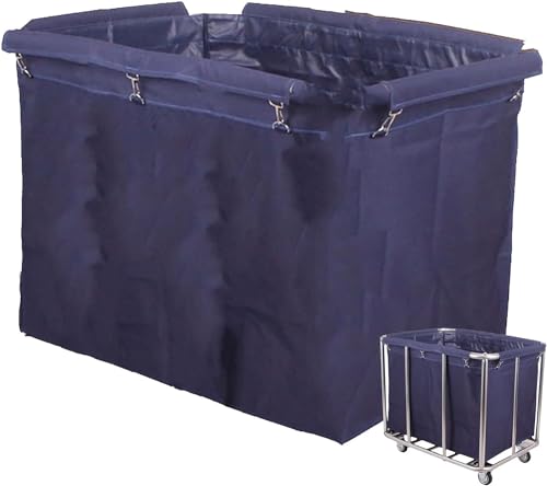 Heavy Duty Laundry Basket Trolley on Wheels Commercial & Industrial Hamper with Canvas Liner Hospital Clothes Storage Cart 100 Kg Capacity Blue Red Green Inc