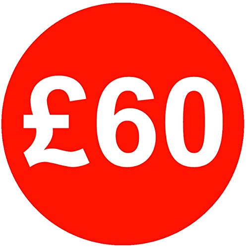 30mm Price Stickers Pack of 200 - Red - £60 — image 1