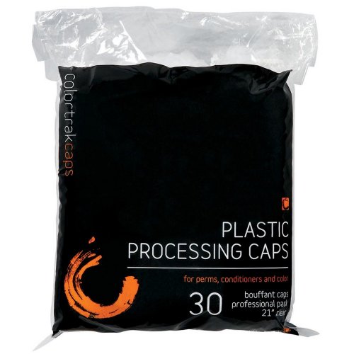 ColorTrak Clear Bouffant Processing Caps - 30ct