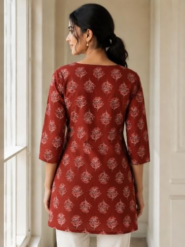 Image of feranoid Women Cotton Angrakha Kurti