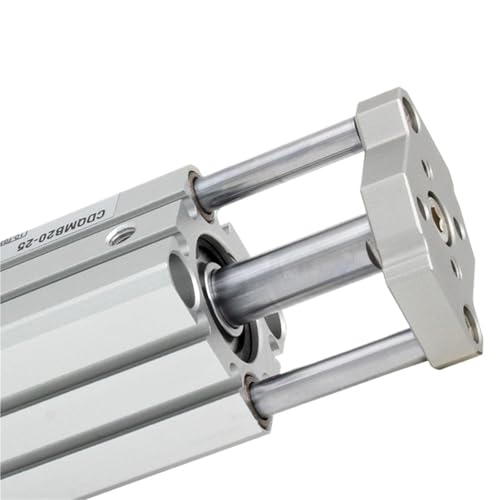 Vérin compact CDQMB20 course 15mm anti-rotation à double tige pour automatisme précis - 4