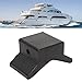 EIMSOAH 4in Black Rubber Bow Stop, Professional V Block,Boat Accessories Parts Trailers with Mounting Hole Diameter, Universal Fitment for Boats, Yachts, Trailers,