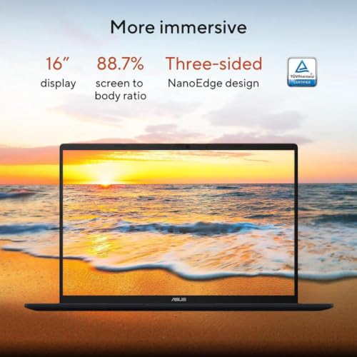 Image of ASUS Vivobook 16'' Business Laptop, AMD Ryzen AI 7 350, WUXGA, 16GB DDR5, FHD Webcam, Wi-Fi 6, Windows11 Home (16GB RAM | 1TB SSD)