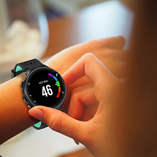 Image of Band Compatible with Garmin Forerunner 235, Soft Silicone Replacement Watch Band Strap Wristband for 220 /230 /235 /620 /630 /735XT /235 Lite Smart Watch for Women Men