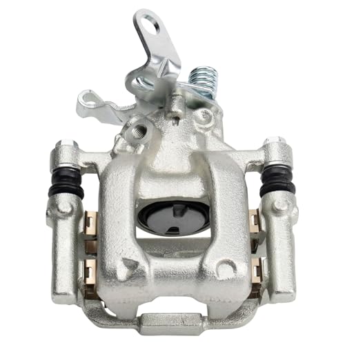 Image of TRQ Rear Brake Pad and Rotor Set Ceramic Rotors Calipers Compatible with 2010 Volkswagen Jetta