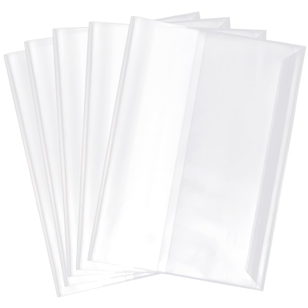 GORGECRAFT 10Pcs A4 Book Cover Clear Exercise Book Covers 30x22cm Transparent Notebook Protector Film Reusable Waterproof Protective Sleeve for Home Office Textbook Paperbacks Journal Diary Document