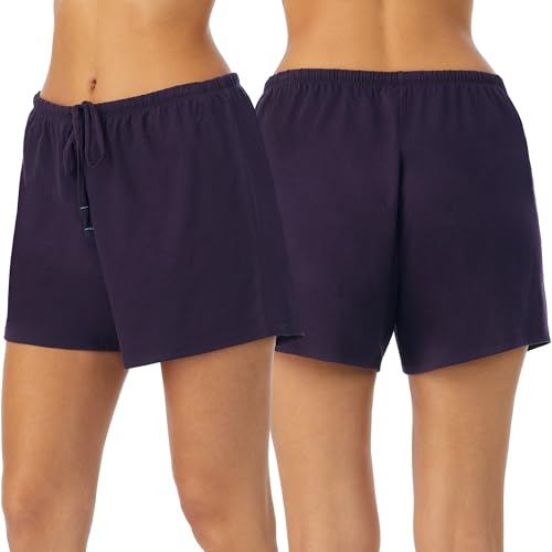 Image of Nautica Womens Sleep Shorts - Mid-Thigh, Lightweight, Breathable Pajama Bottoms - Cotton Knit Jersey Sleepwear and Loungewear