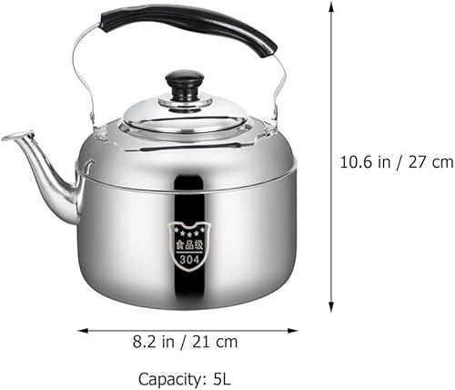 Miniatura 7 de OKUMEYR Hervidor de acero inoxidable 304 Hervidor de té de inducción Tetera de acero inoxidable Tetera Eletric Tetera de té de camping Ollas de té