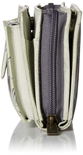 Anuschka Hand-Painted Women’s Genuine Leather Rfid Blocking Organizer Wallet - Wondrous Wings #TOP2