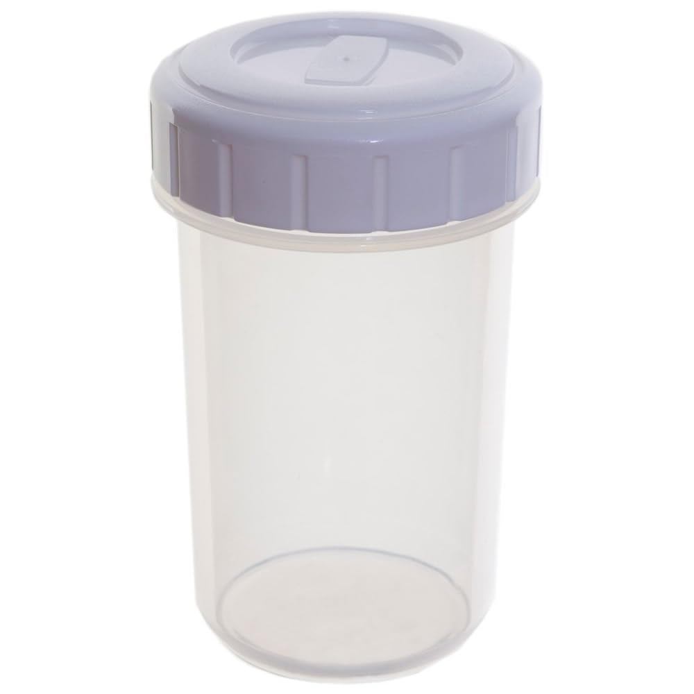 Hardys Plastic Beaker Cup Twist Seal Screw Lid Airtight Liquid Storage Container 400ml